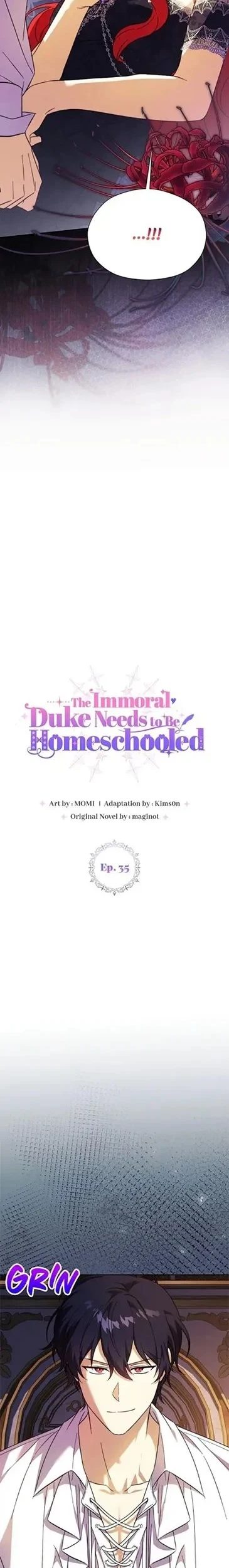 Manhwa The Immoral Duke Needs to Be Homeschooled Chapter 35 gambar 2