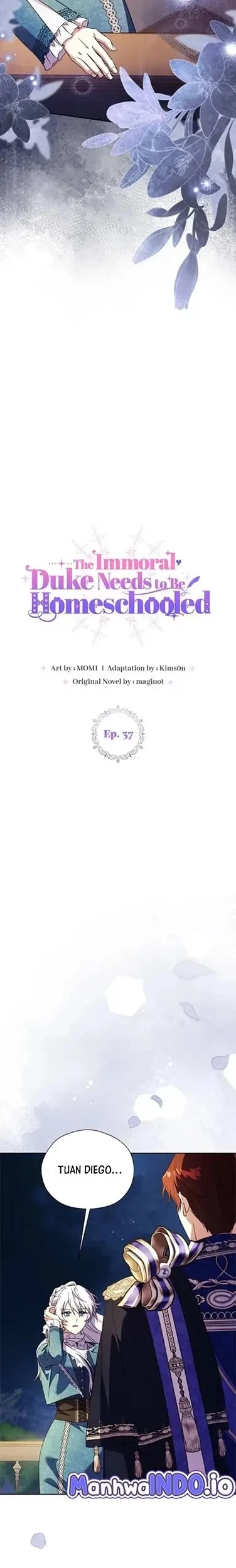 Manhwa The Immoral Duke Needs to Be Homeschooled Chapter 37 gambar 2