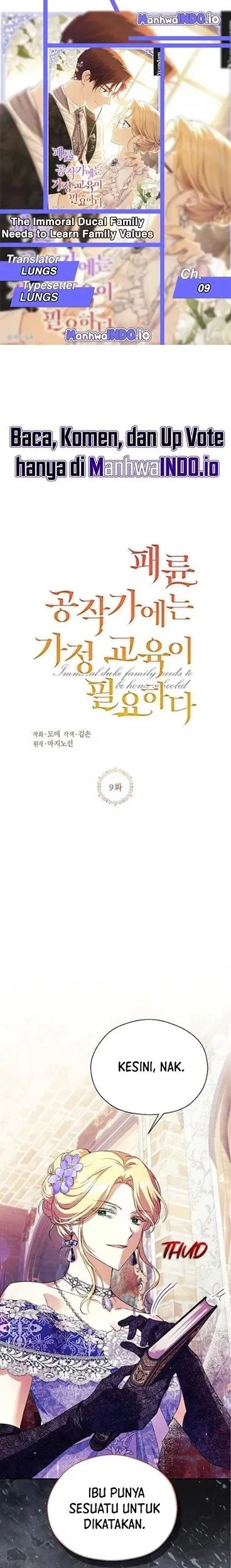 Komik The Immoral Duke Needs to Be Homeschooled Chapter 9 gambar 1