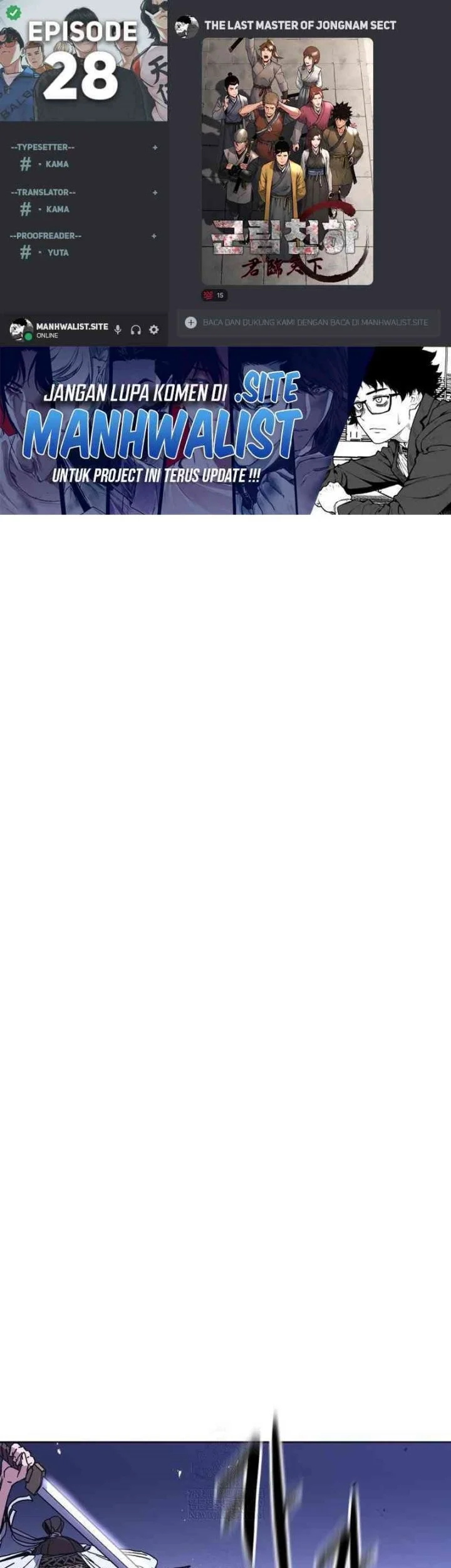 Komik The Last Master of Jongnam Sect Chapter 28 gambar 1