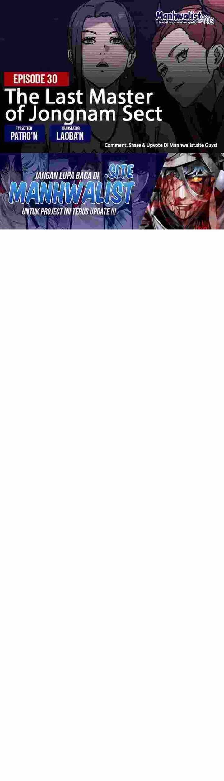 Komik The Last Master of Jongnam Sect Chapter 30 gambar 1