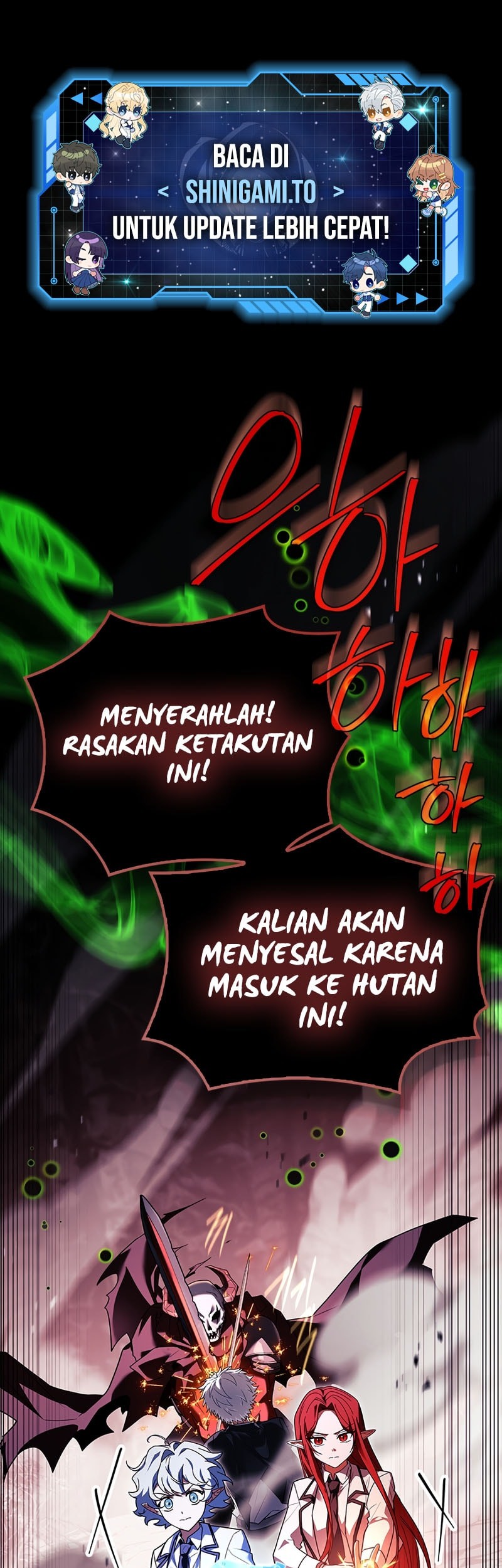 Manhwa The Legendary Hero Is An Academy Honors Student Chapter 47 gambar nomor 2