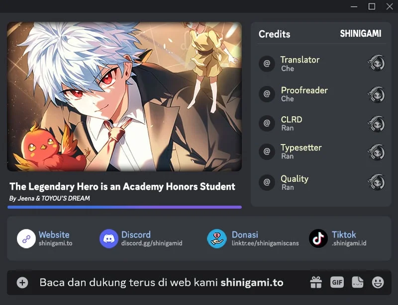 Komik The Legendary Hero Is An Academy Honors Student Chapter 69 gambar nomor 1