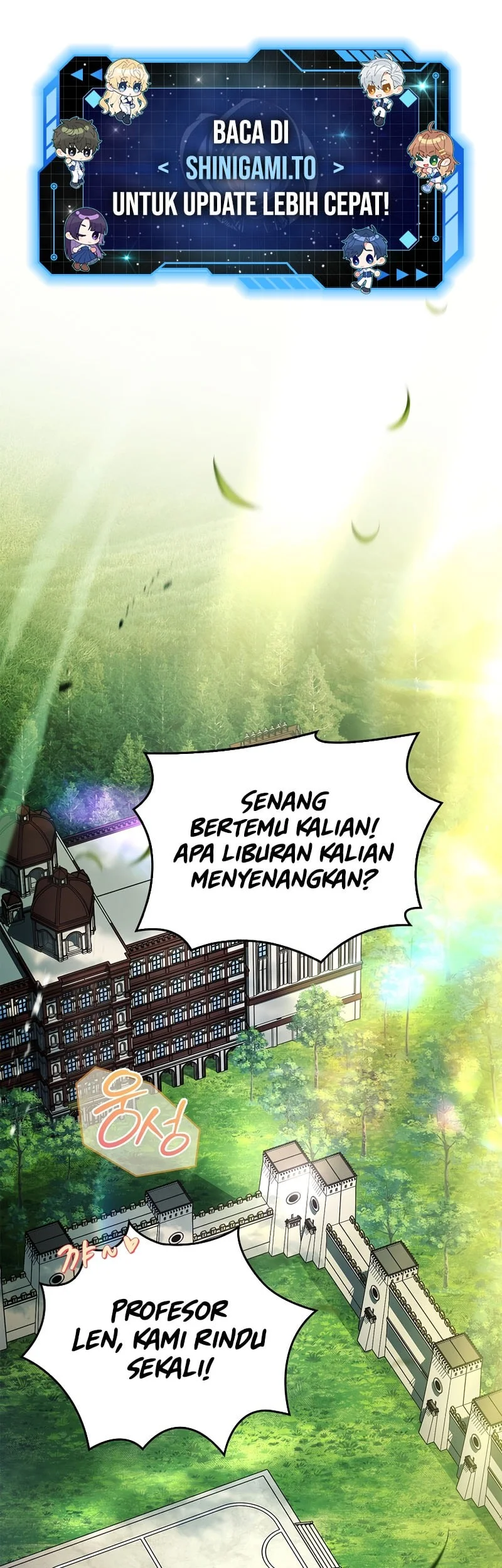 Manhwa The Legendary Hero Is An Academy Honors Student Chapter 74 gambar 2