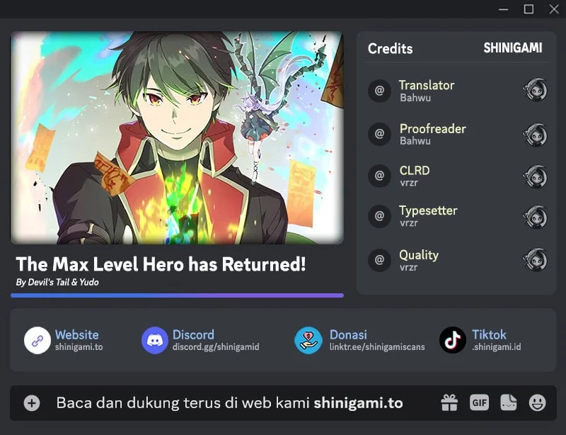 Komik The MAX leveled hero will return! Chapter 222 gambar nomor 1
