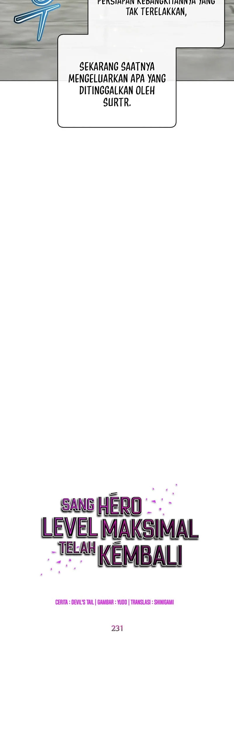 The MAX leveled hero will return! Chapter 231 Gambar 21