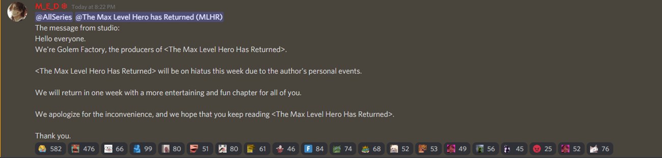 Baca Komik The MAX leveled hero will return! Chapter 57.1 Gambar 1