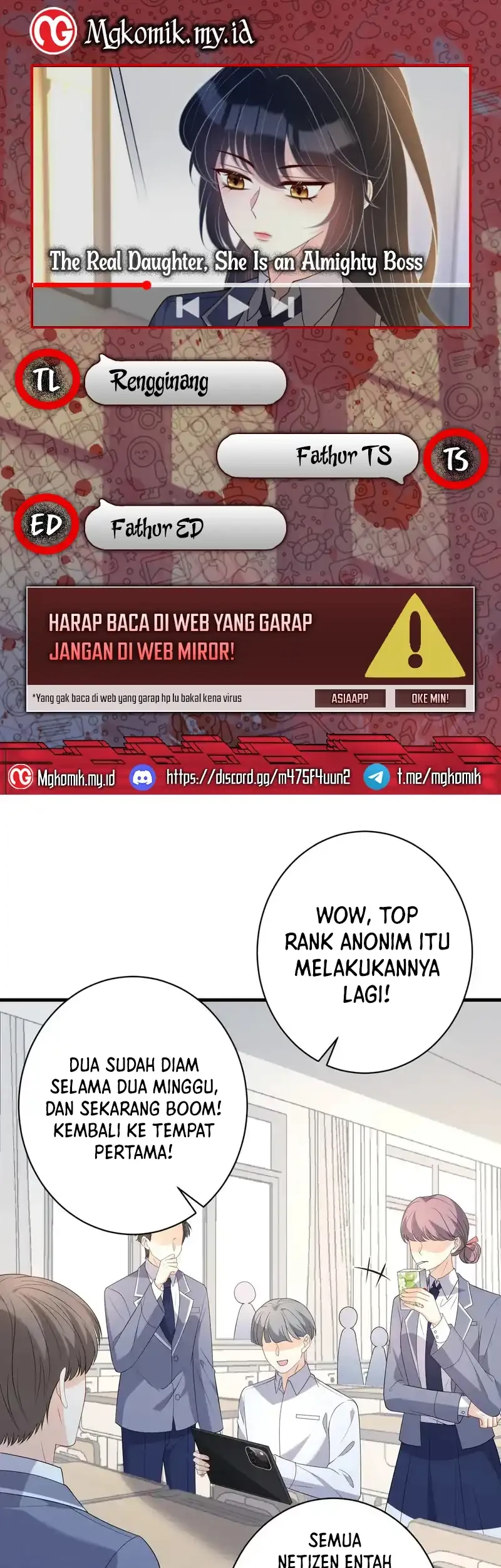 Komik The Real Daughter, She Is an Almighty Boss Chapter 166 gambar 1