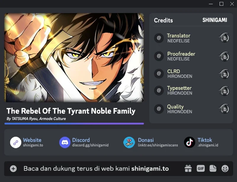 Komik The Rebel Of The Tyrant Noble Family Chapter 36 gambar 1