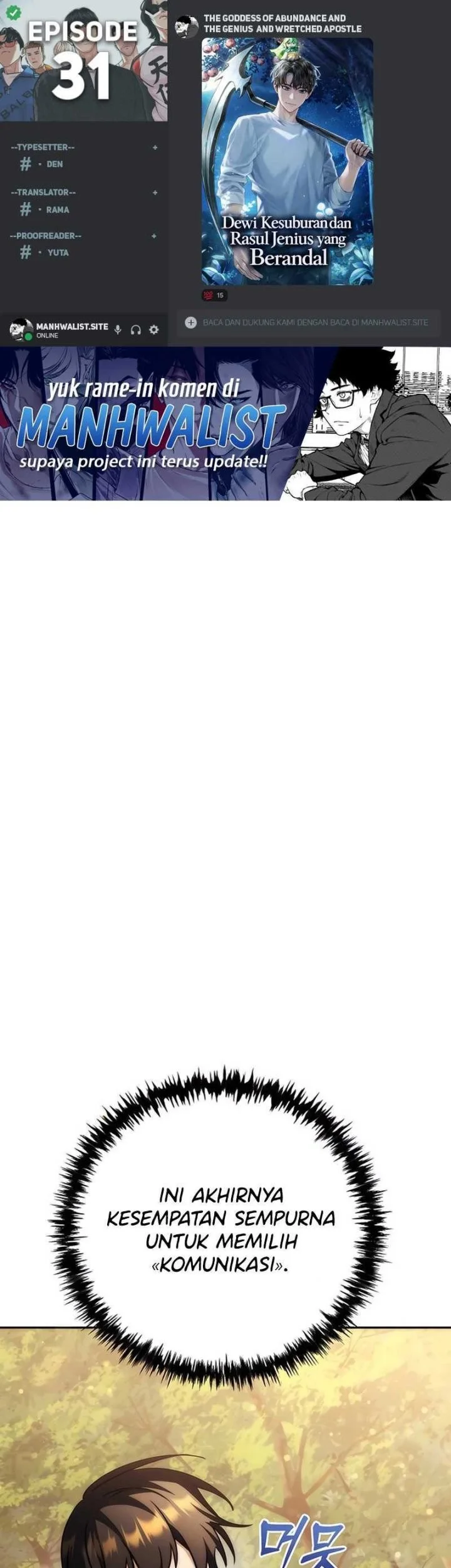 Komik The Rebellious Apostle of the Harvest Goddess Chapter 31 gambar 1