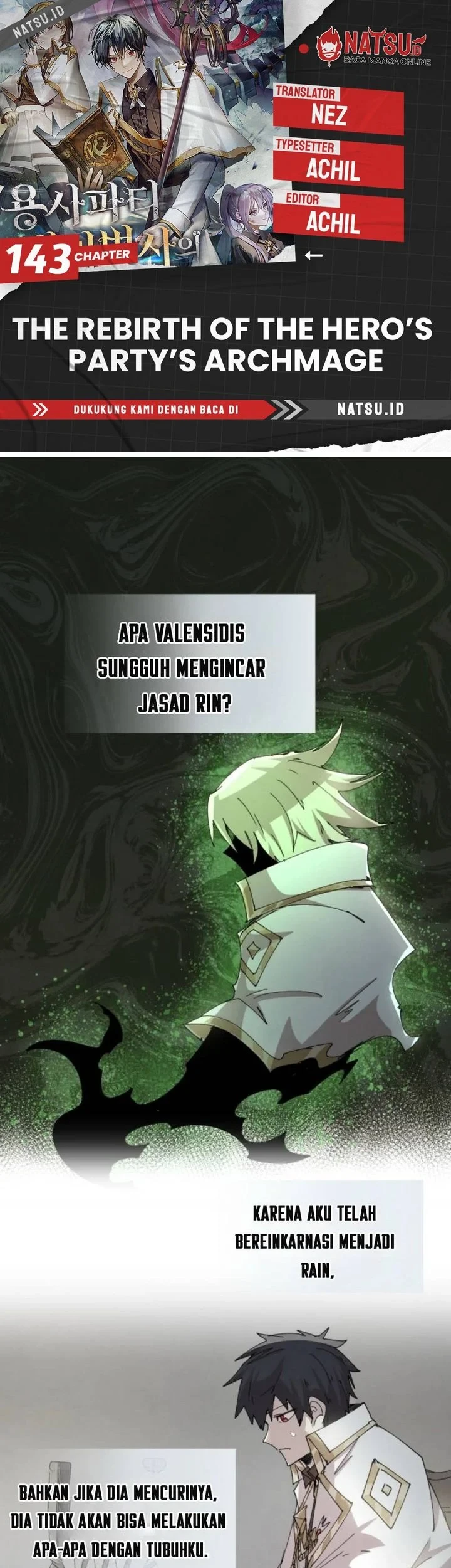 Komik The Rebirth of the Hero’s Party’s Archmage Chapter 143 gambar 1