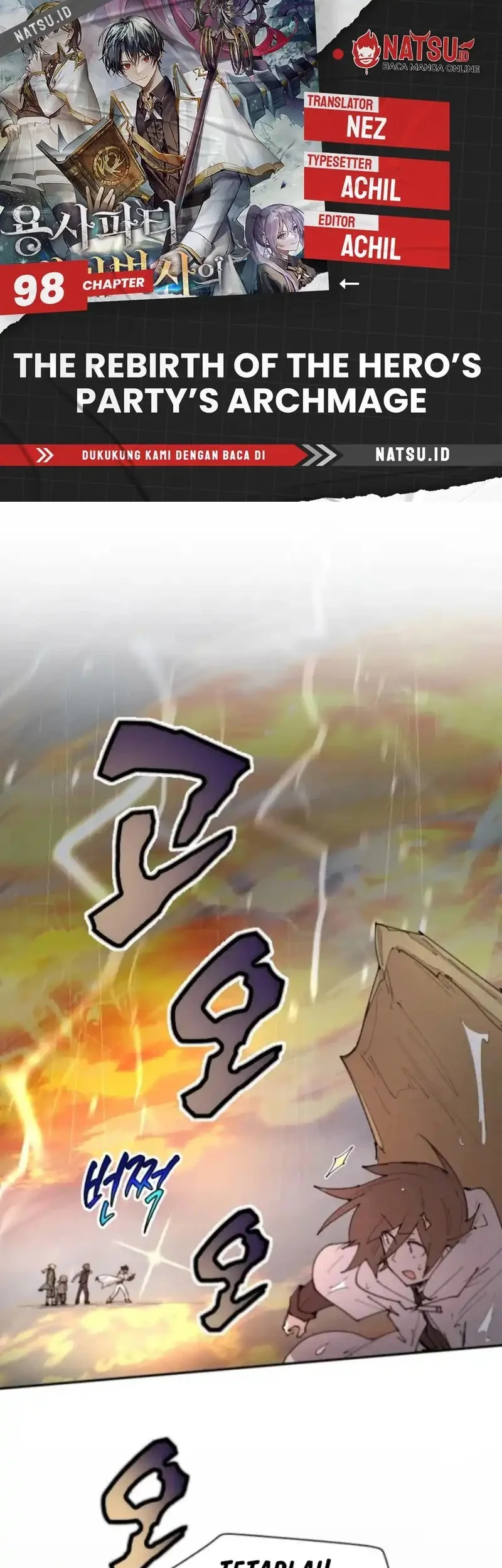 Komik The Rebirth of the Hero’s Party’s Archmage Chapter 98 gambar nomor 1