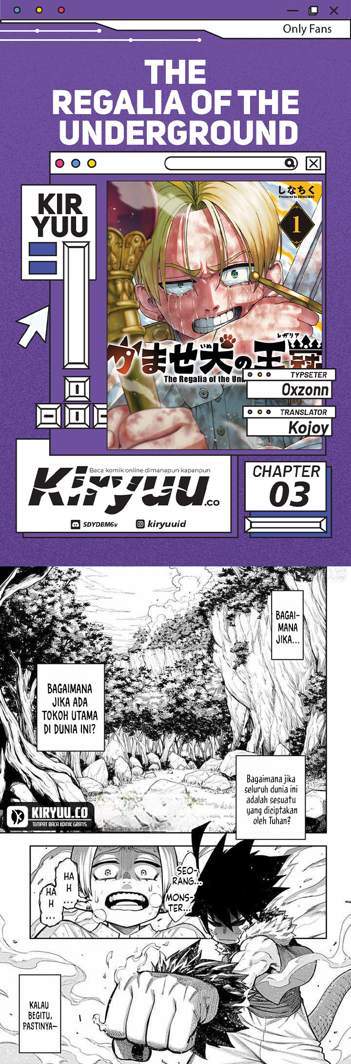 Baca Komik The Regalia of the Underdog Chapter 3 Gambar 1