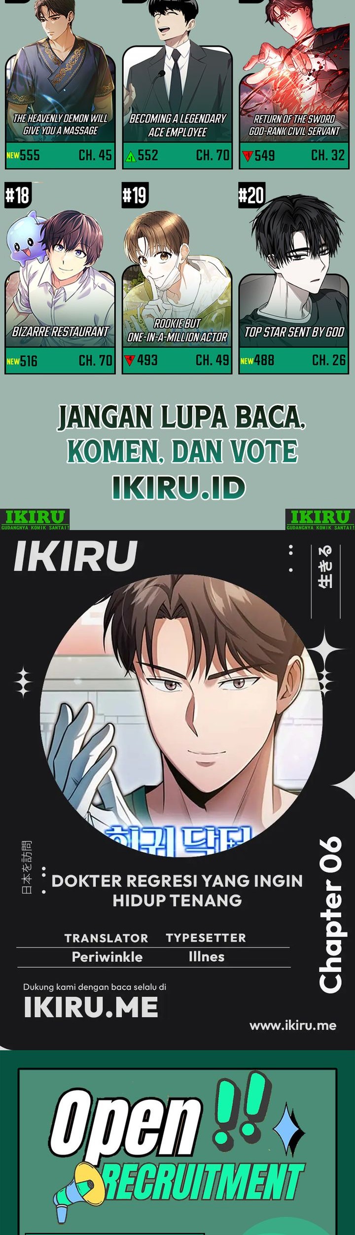 Baca Manhwa The Regressed Doctor Just Wanted to Live Quietly Chapter 6 Gambar 2