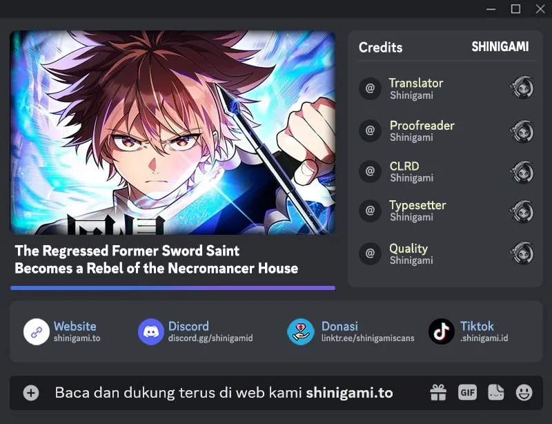 Komik The Regressed Former Sword Saint Becomes A Rebel Of The Necromancer House Chapter 2 gambar 1