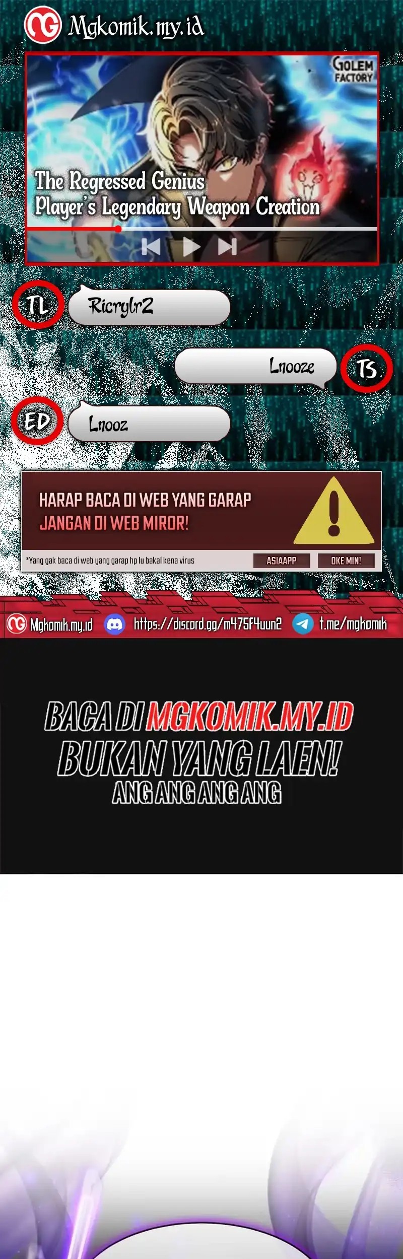 Komik The Regressed Genius Player’s Legendary Weapon Creation Chapter 56 gambar nomor 1