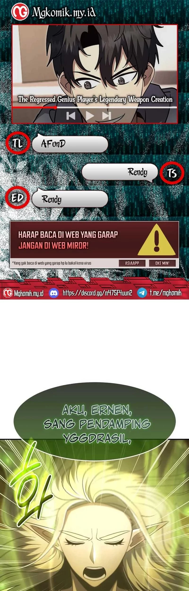 Komik The Regressed Genius Player’s Legendary Weapon Creation Chapter 59 gambar nomor 1