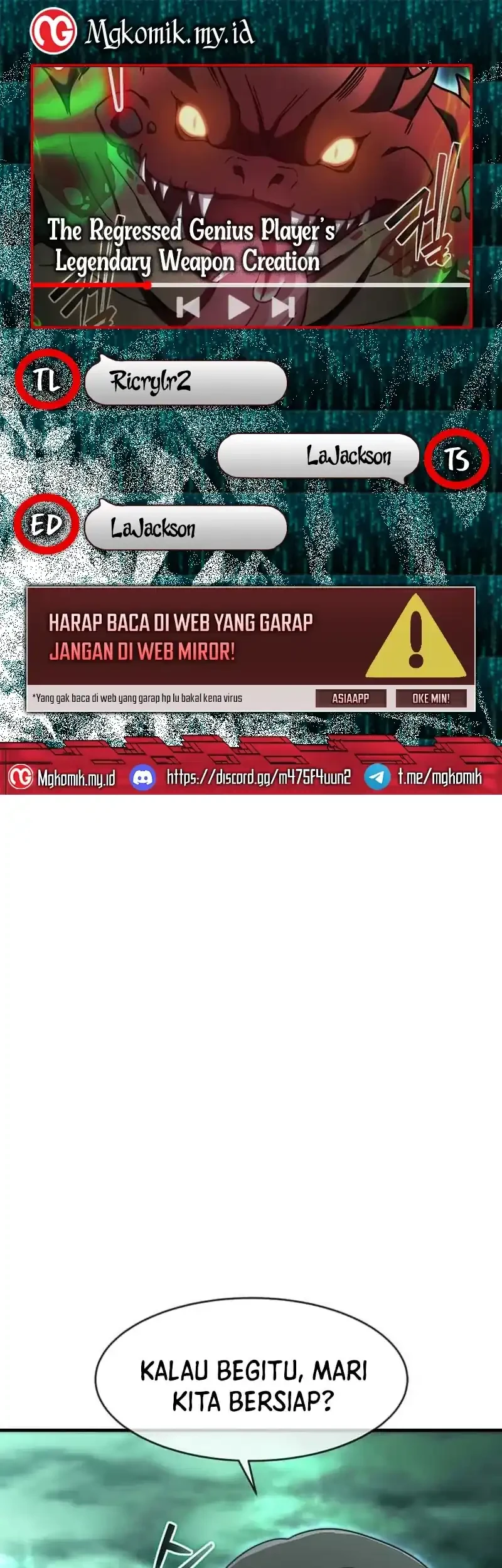 Komik The Regressed Genius Player’s Legendary Weapon Creation Chapter 68 gambar nomor 1