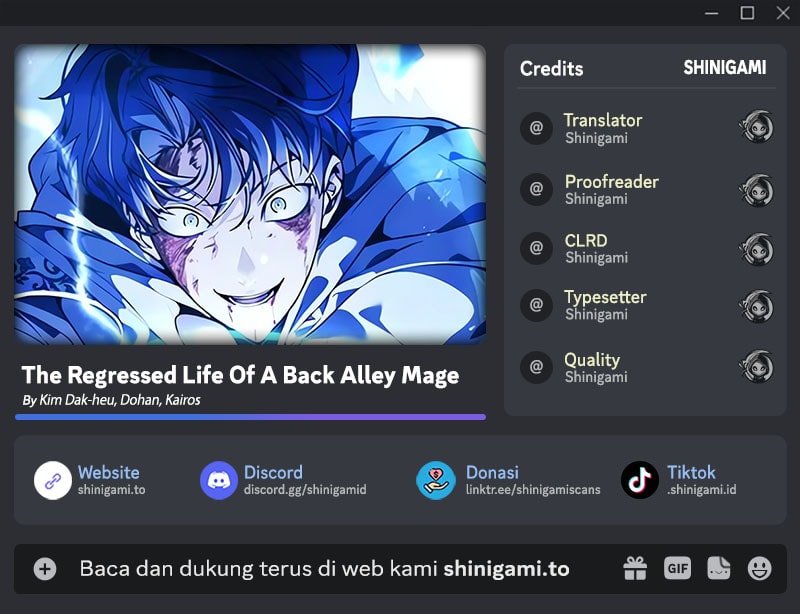 Baca Komik The Regressed Life Of A Back Alley Mage Chapter 1 Gambar 1
