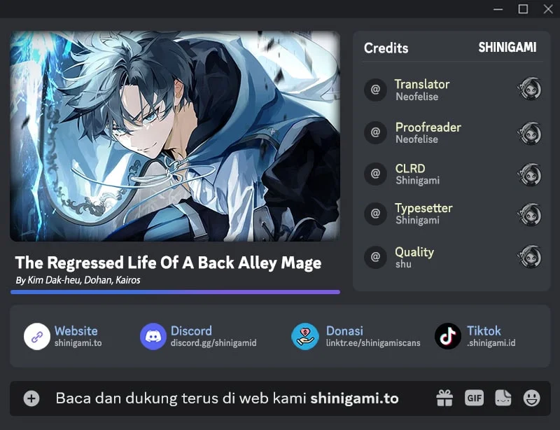 Komik The Regressed Life Of A Back Alley Mage Chapter 44 gambar 1
