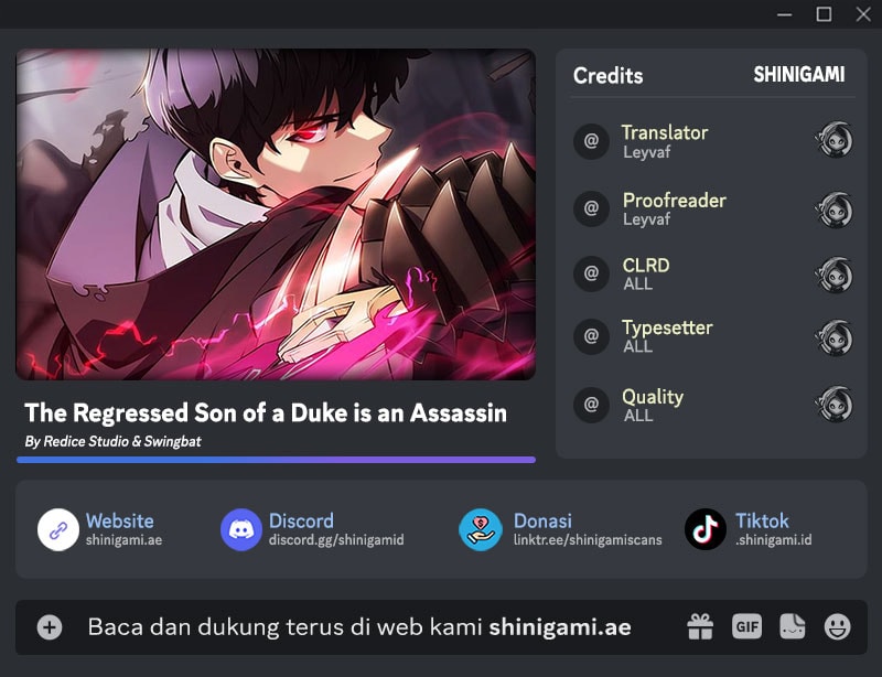Baca Komik The Regressed Son Of A Duke Is An Assassin Chapter 85 Gambar 1