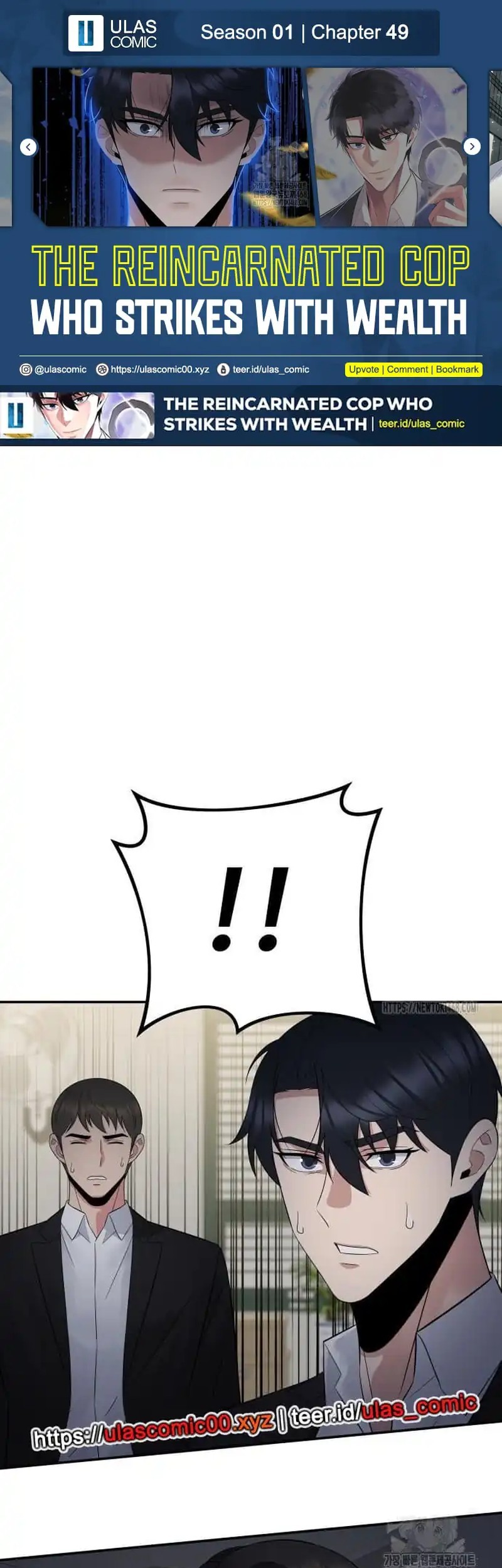 Komik The Reincarnated Cop Who Strikes With Wealth Chapter 49 gambar nomor 1