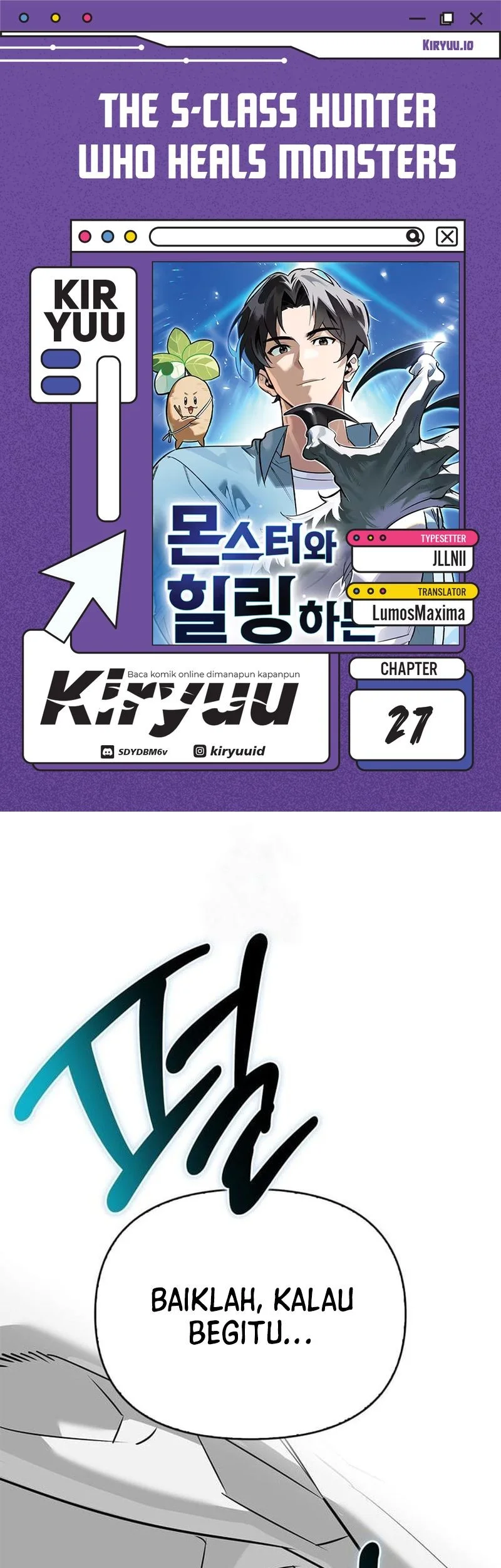 Komik The S-Class Hunter Who Heals Monsters Chapter 27 gambar nomor 1