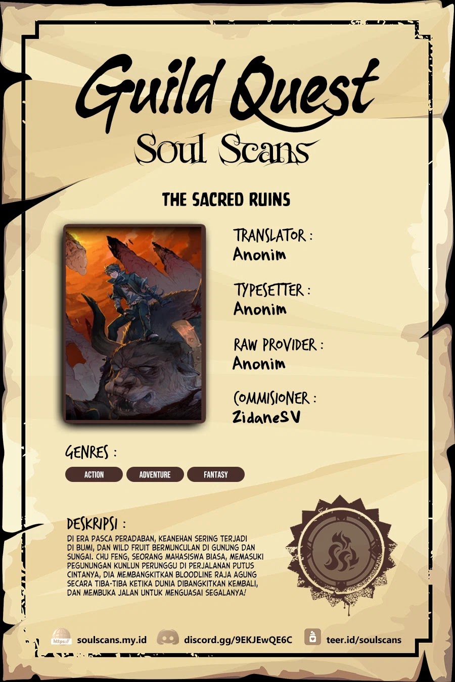 Komik The Sacred Ruins Chapter 148 gambar nomor 1