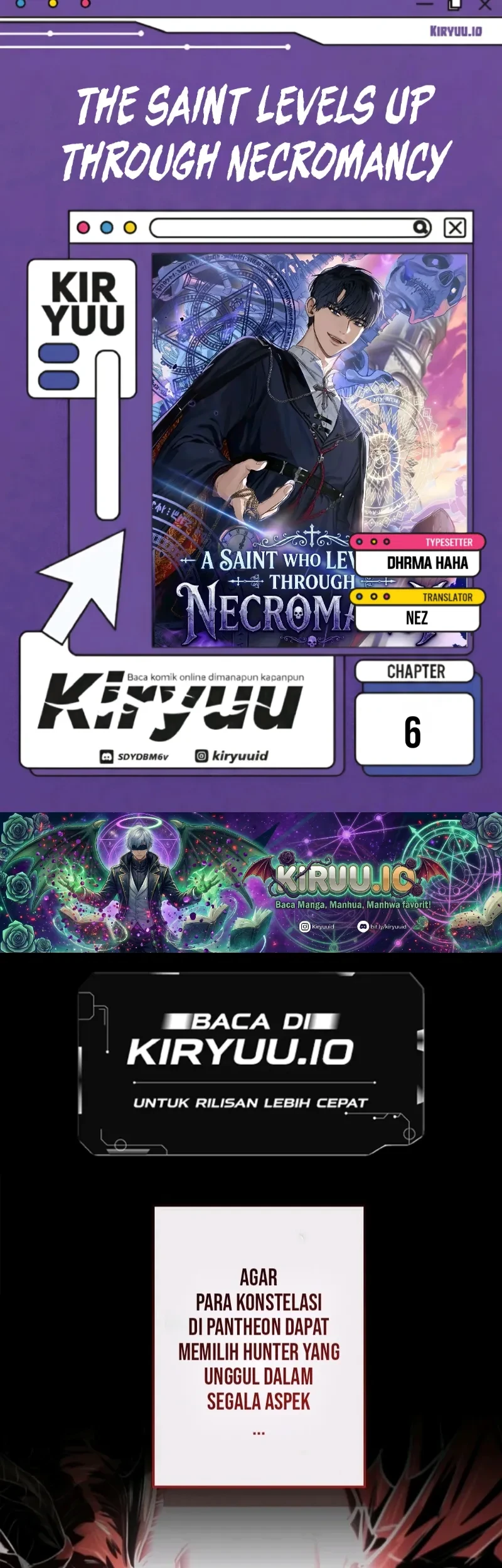 Komik The Saint Levels Up Through Necromancy Chapter 6 gambar 1