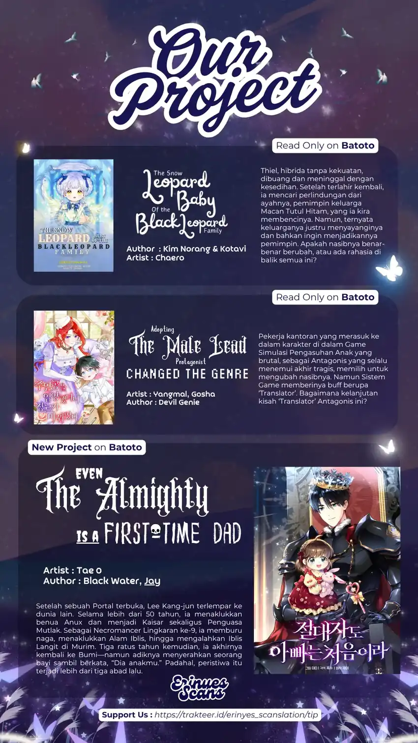 The Snow Leopard Baby of the Black Leopard Family Chapter 40 Gambar 107