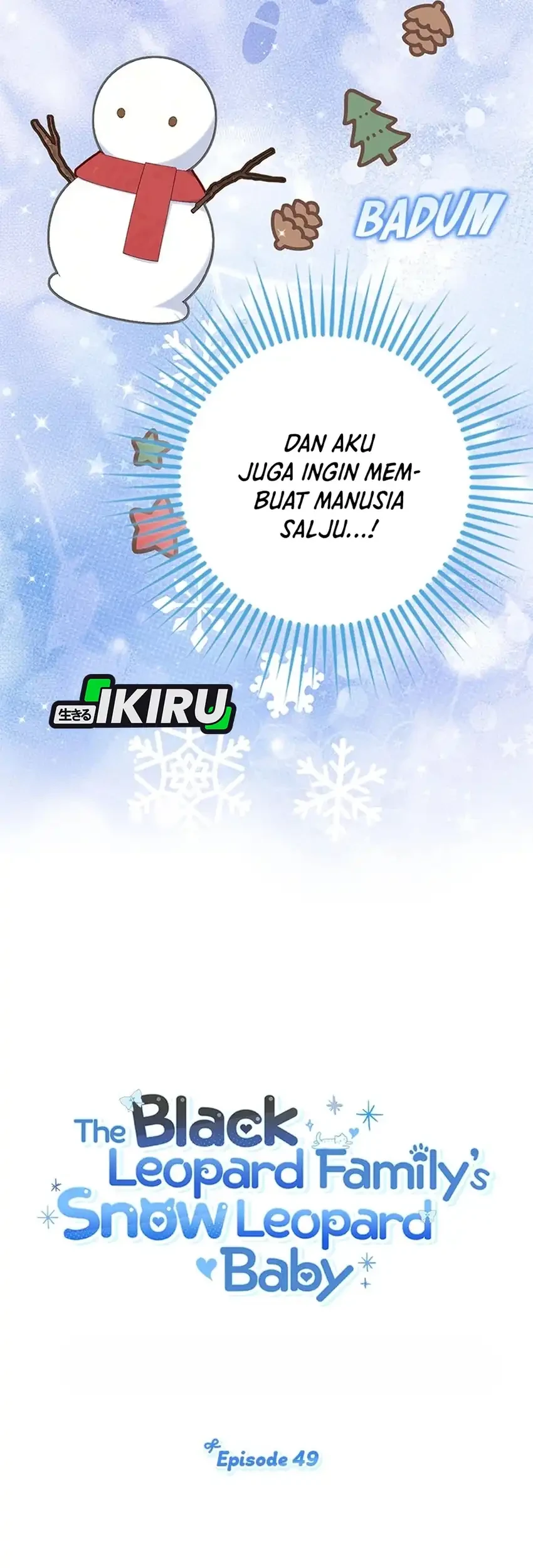 The Snow Leopard Baby of the Black Leopard Family Chapter 49 Gambar 28