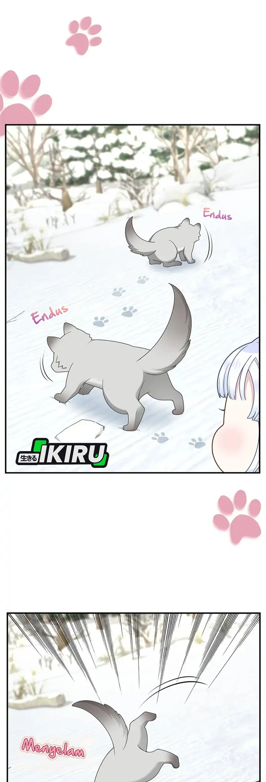 The Snow Leopard Baby of the Black Leopard Family Chapter 49 Gambar 37