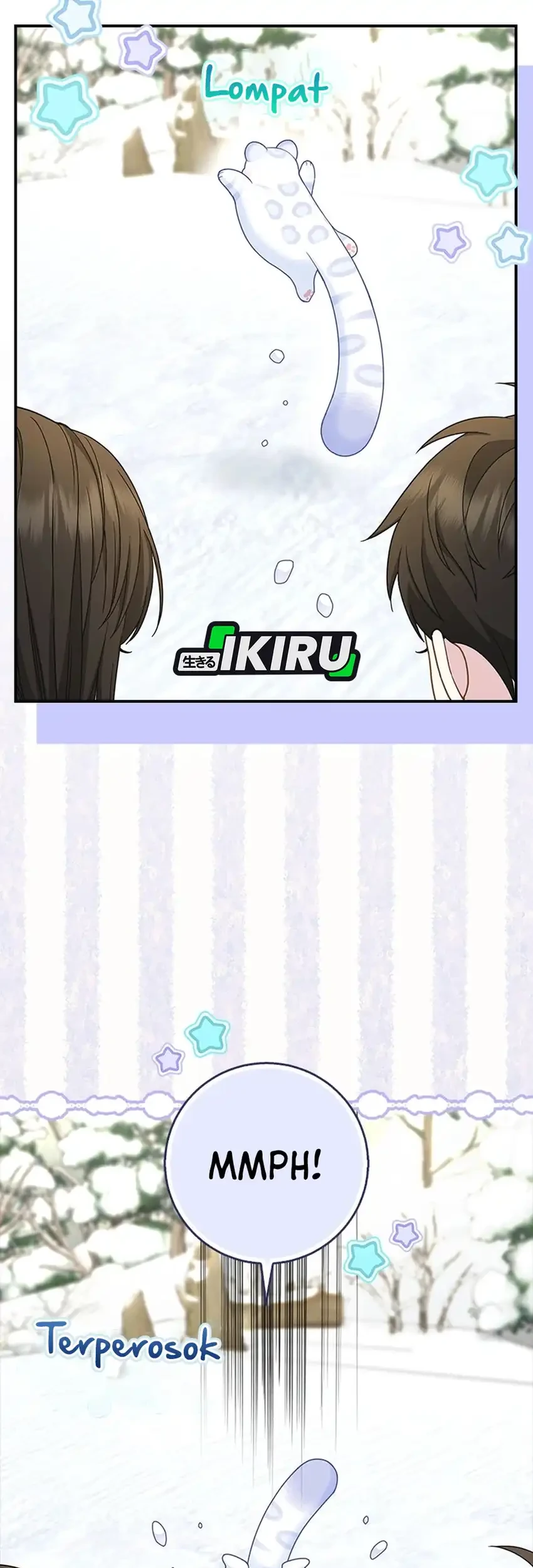 The Snow Leopard Baby of the Black Leopard Family Chapter 49 Gambar 43