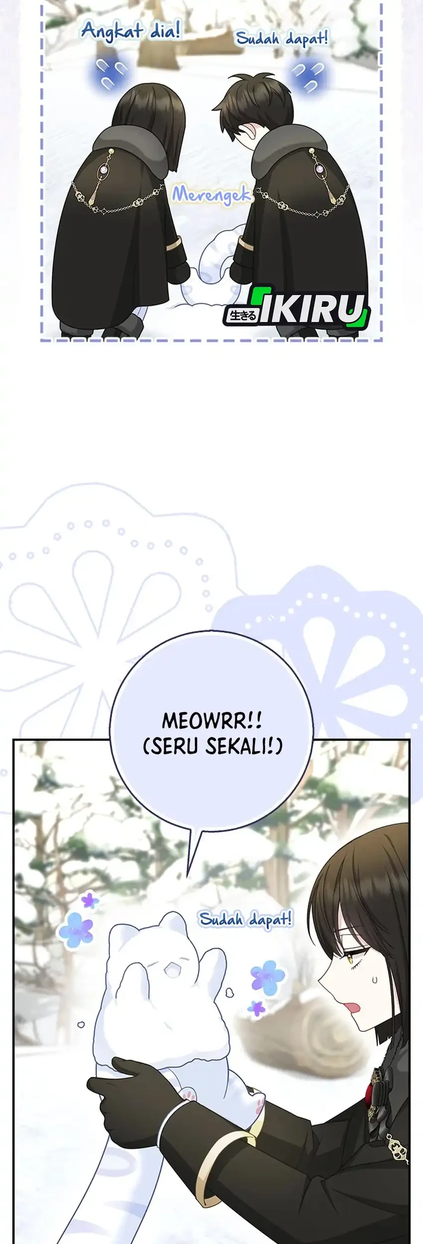 The Snow Leopard Baby of the Black Leopard Family Chapter 49 Gambar 45