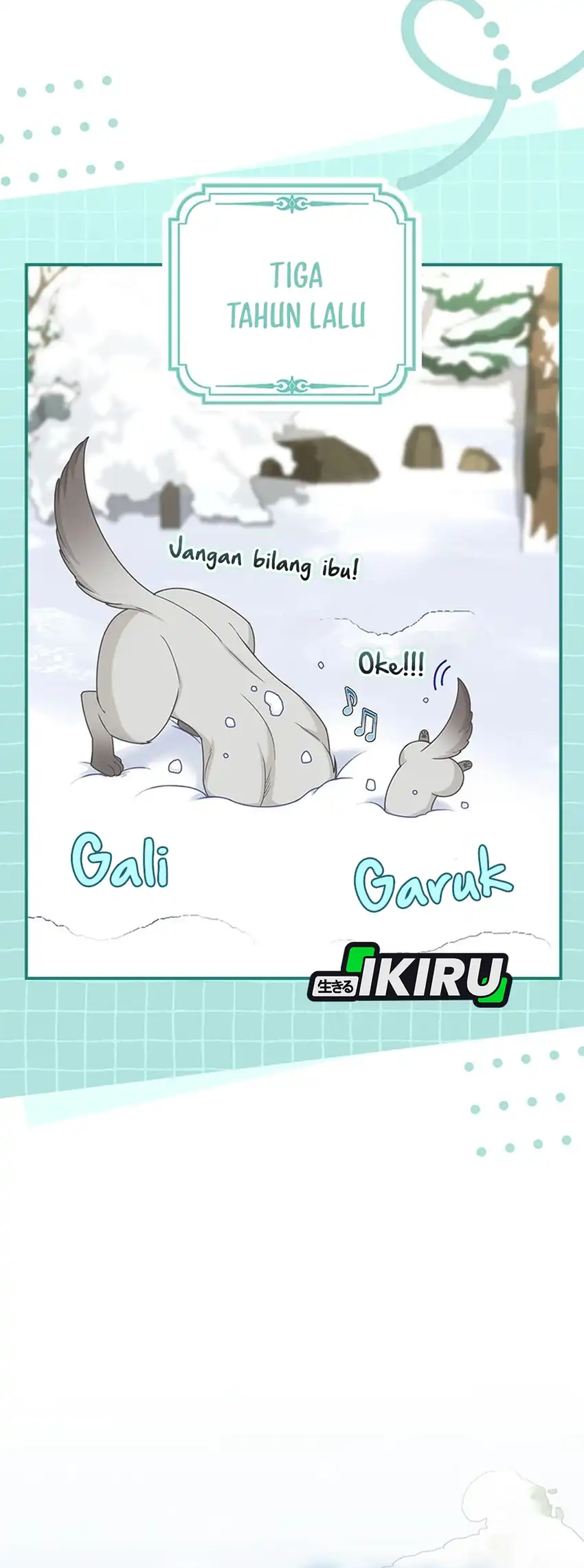 The Snow Leopard Baby of the Black Leopard Family Chapter 49 Gambar 47