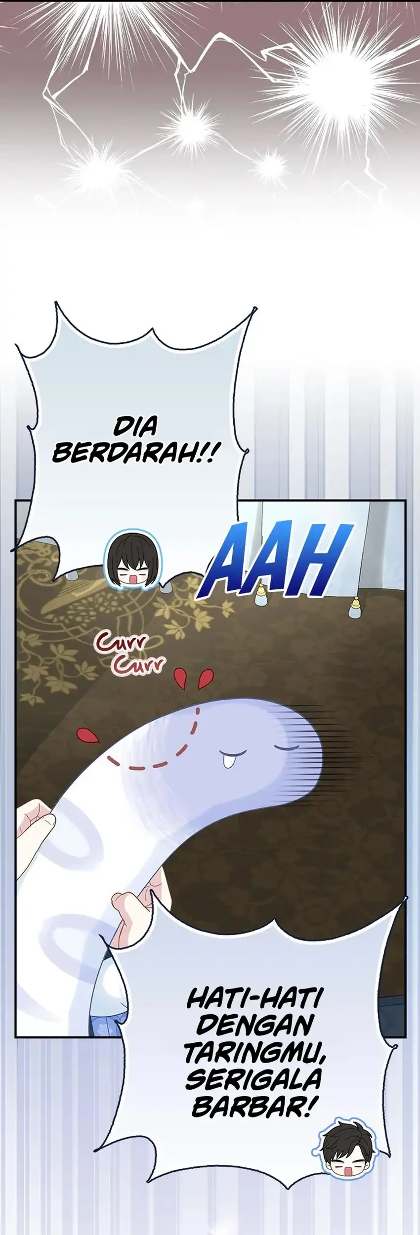 The Snow Leopard Baby of the Black Leopard Family Chapter 49 Gambar 71