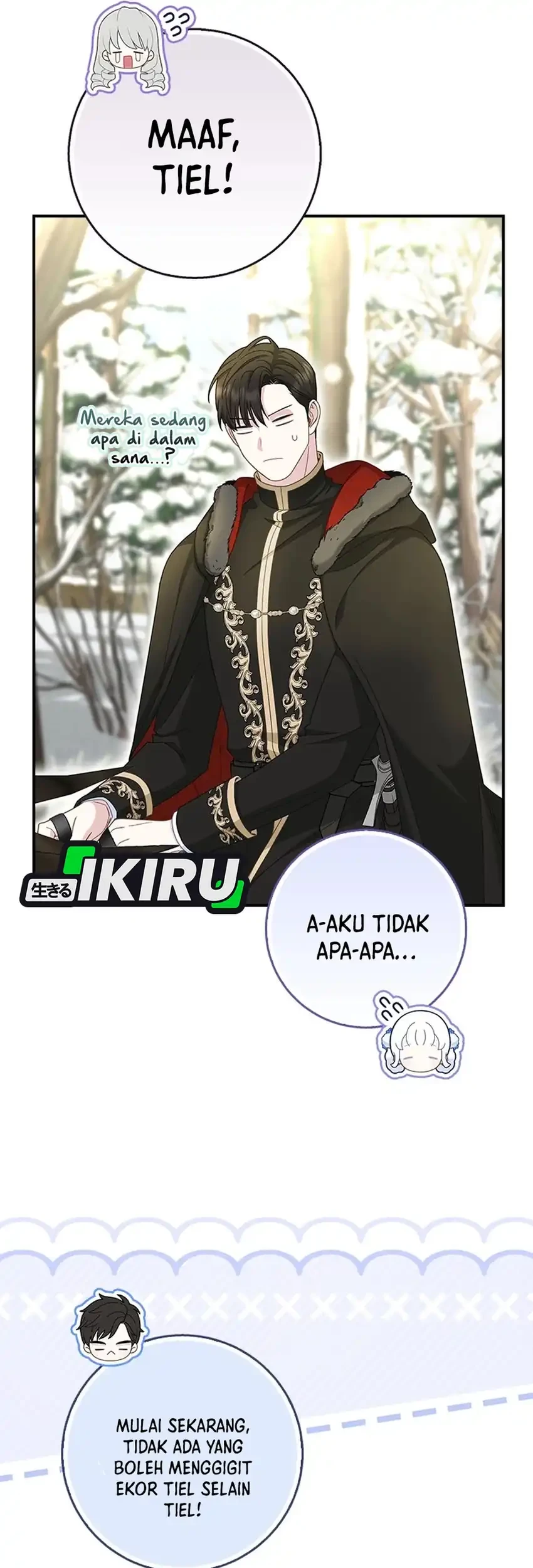 The Snow Leopard Baby of the Black Leopard Family Chapter 49 Gambar 73