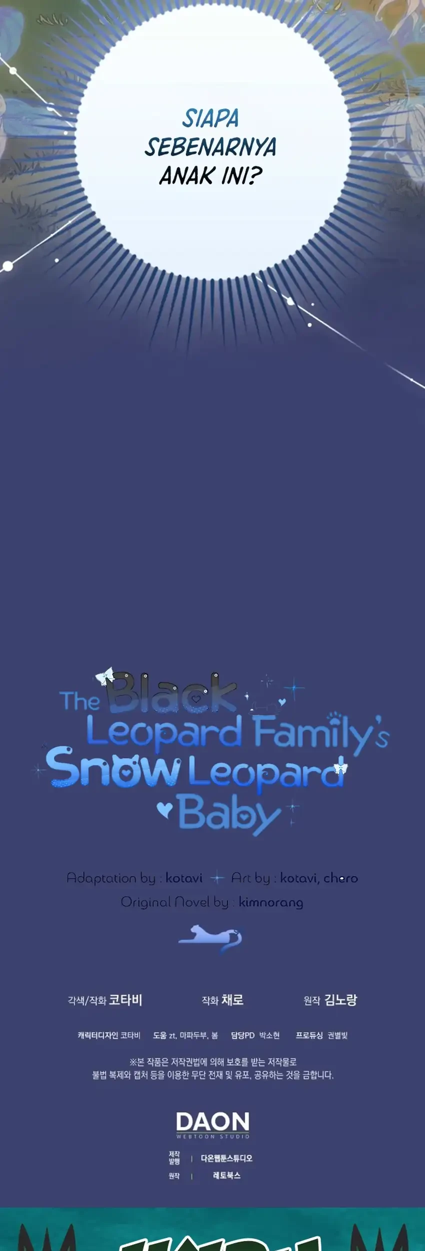 The Snow Leopard Baby of the Black Leopard Family Chapter 54 Gambar 80