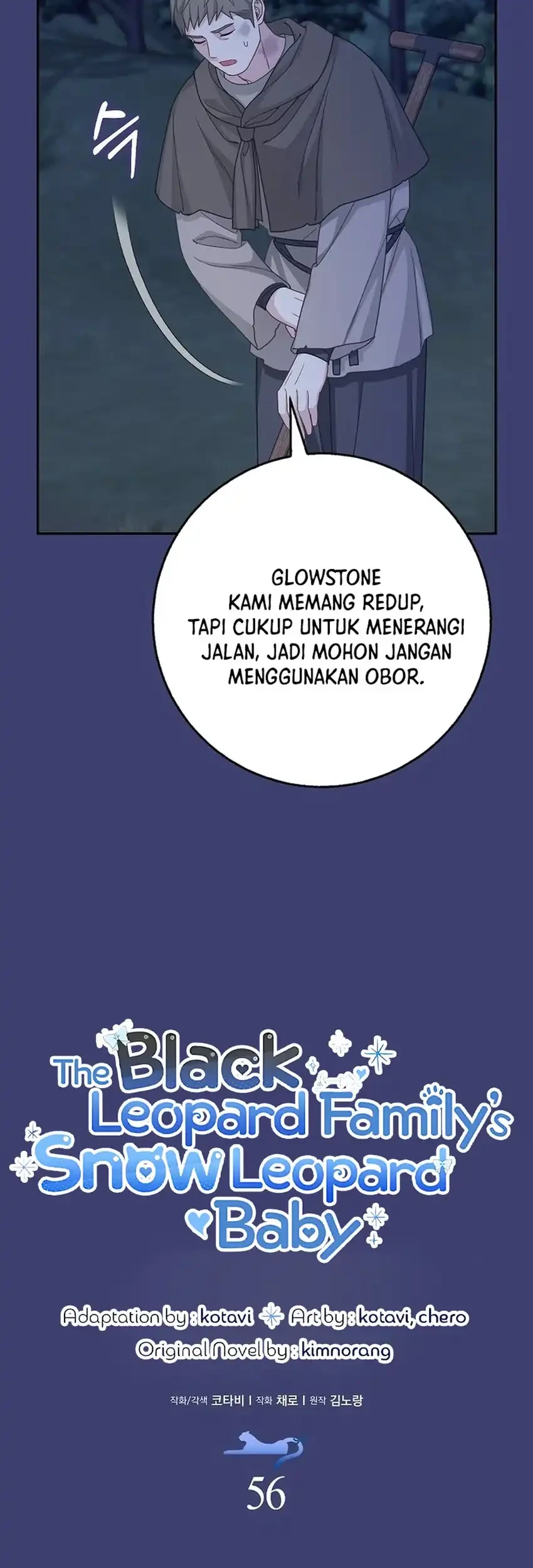 The Snow Leopard Baby of the Black Leopard Family Chapter 56 Gambar 21