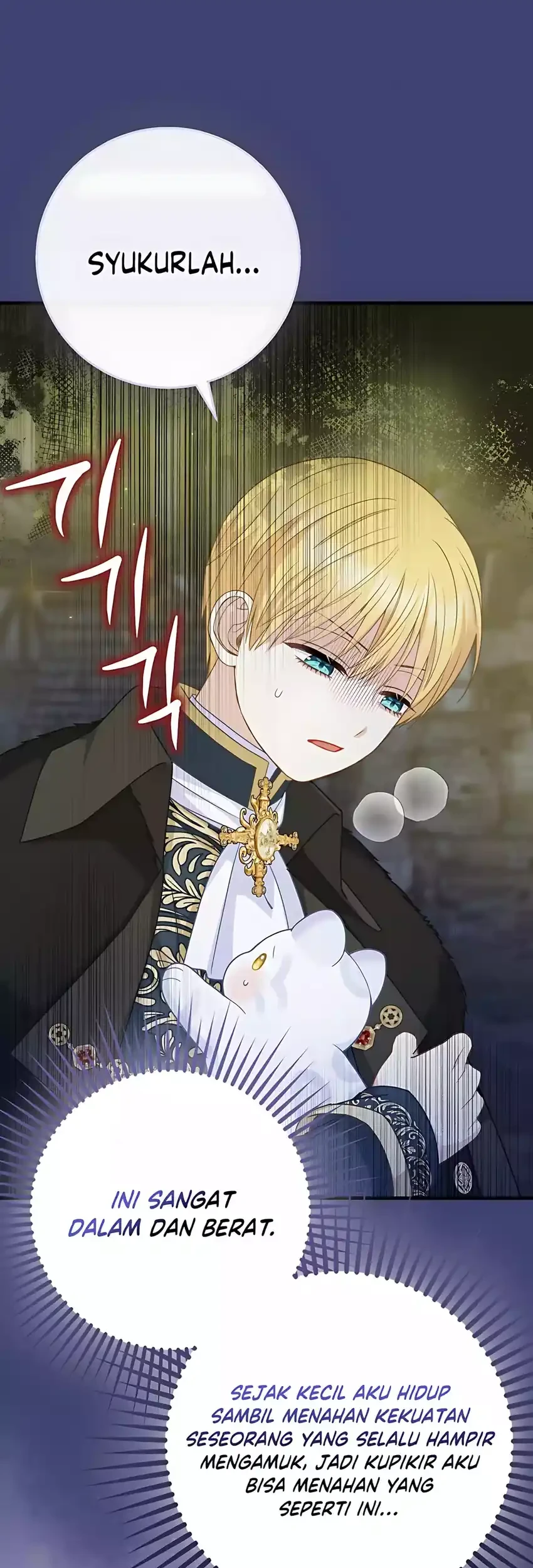 The Snow Leopard Baby of the Black Leopard Family Chapter 58 Gambar 57