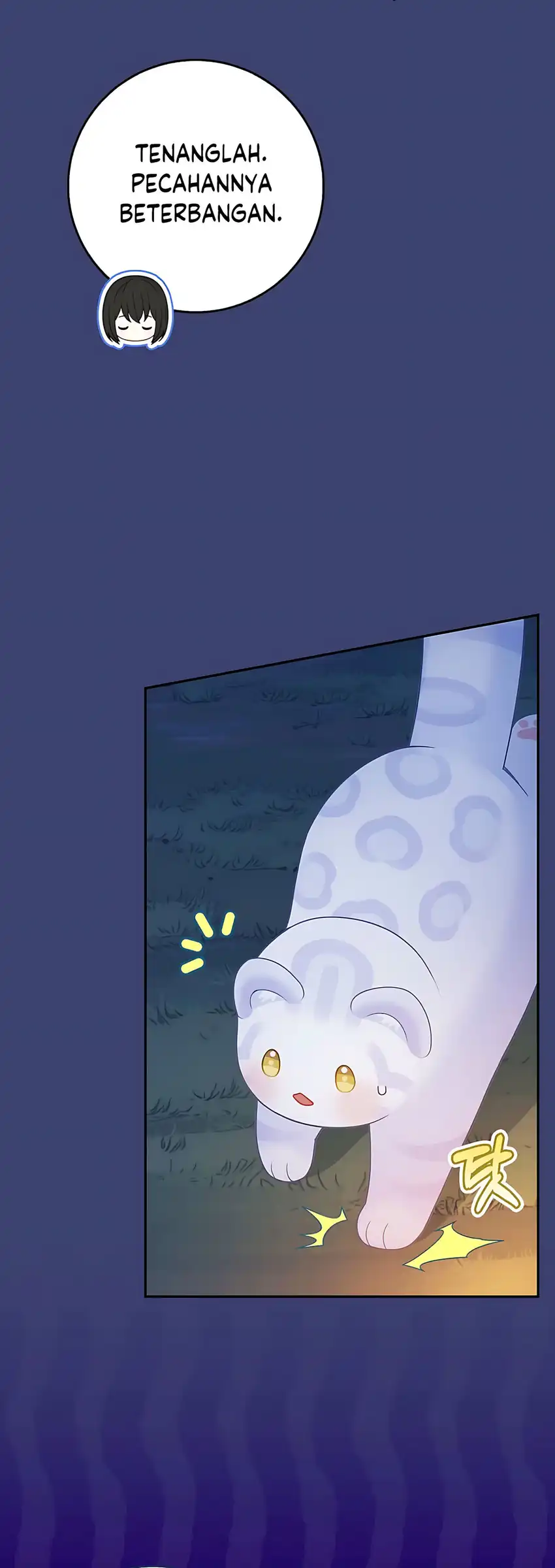 The Snow Leopard Baby of the Black Leopard Family Chapter 59 Gambar 60