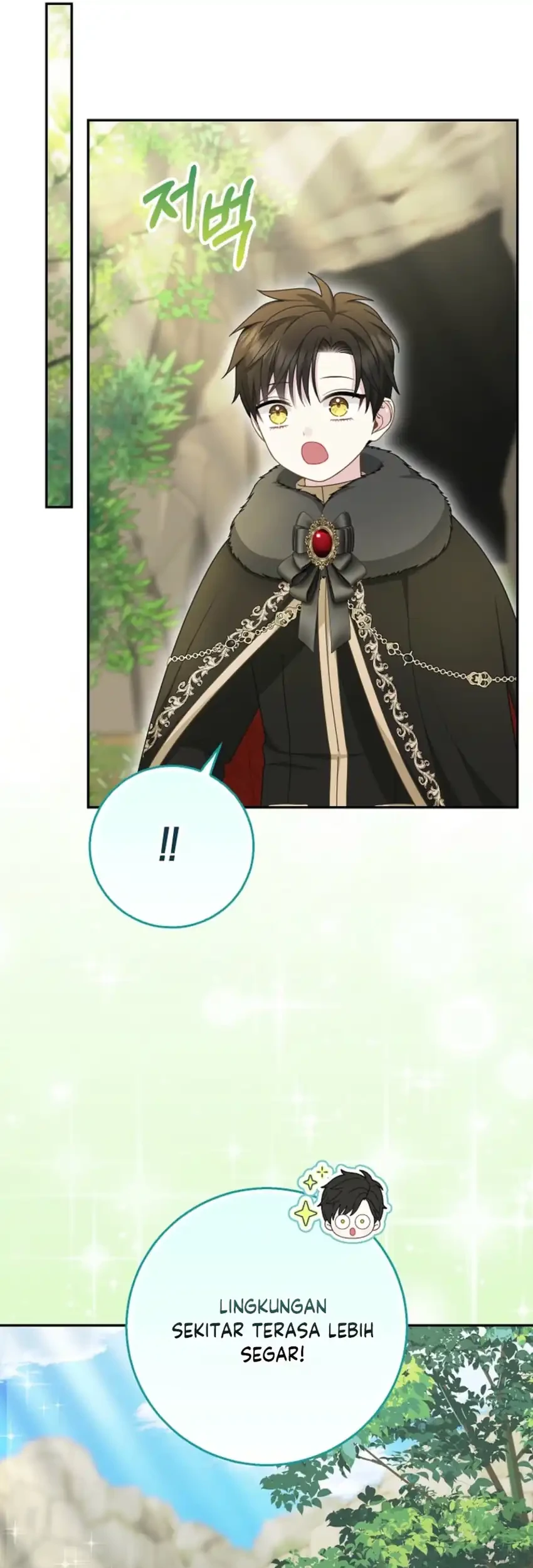 The Snow Leopard Baby of the Black Leopard Family Chapter 62 Gambar 47