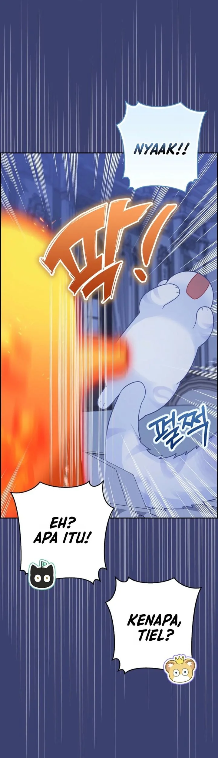 The Snow Leopard Baby of the Black Leopard Family Chapter 64 Gambar 69