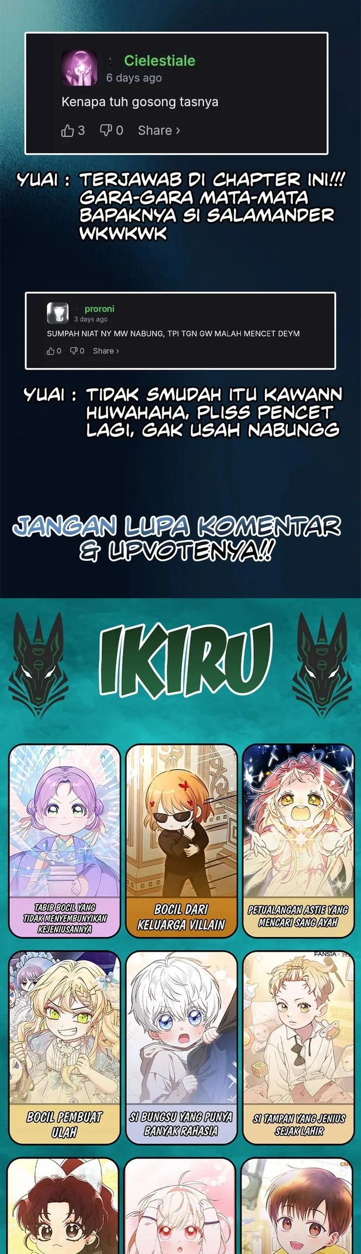 The Snow Leopard Baby of the Black Leopard Family Chapter 64 Gambar 73