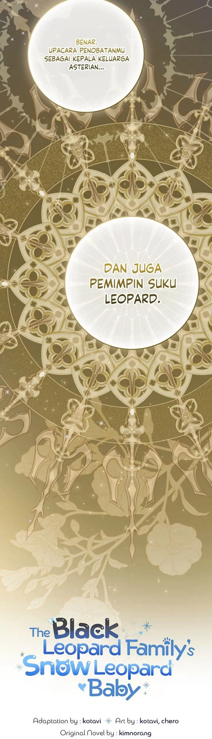 The Snow Leopard Baby of the Black Leopard Family Chapter 65 Gambar 74
