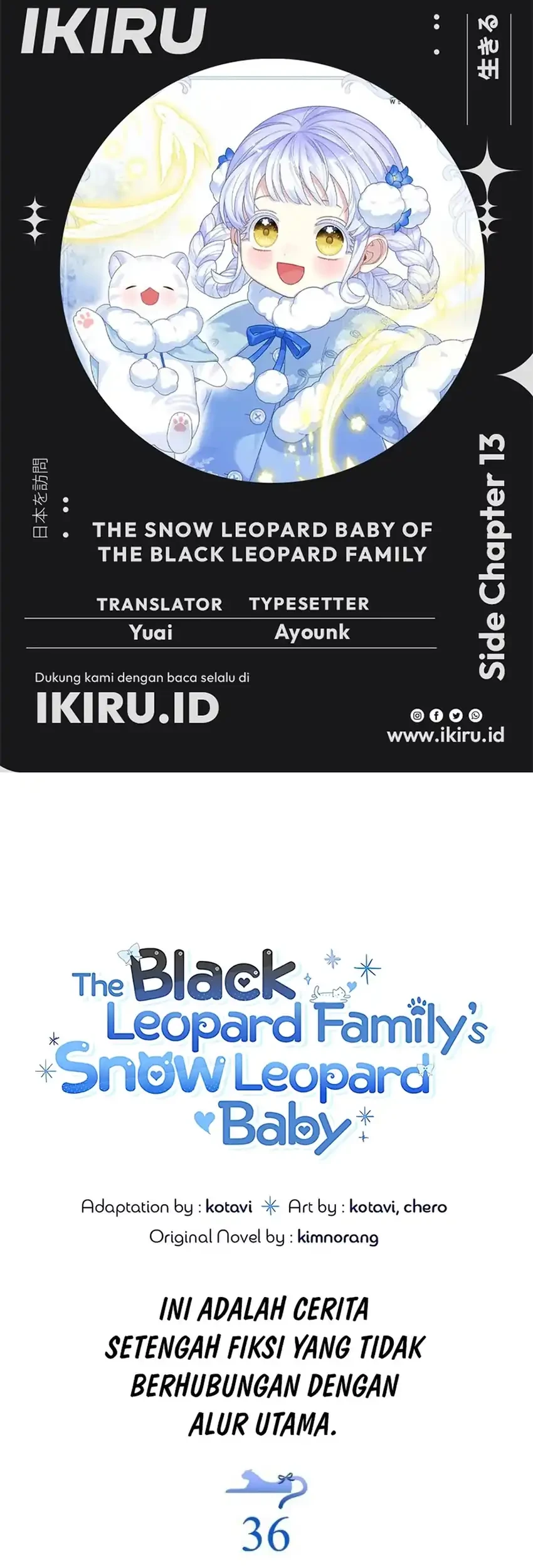 The Snow Leopard Baby of the Black Leopard Family Chapter 76.5 halaman 2