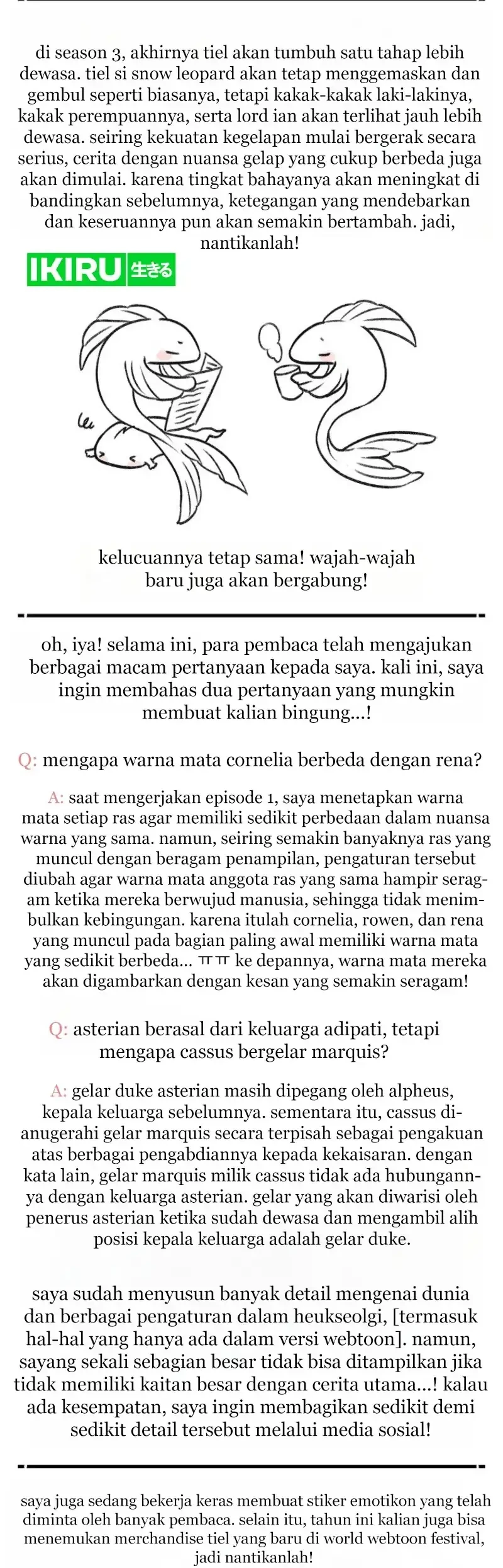 The Snow Leopard Baby of the Black Leopard Family Chapter 83 Gambar 64