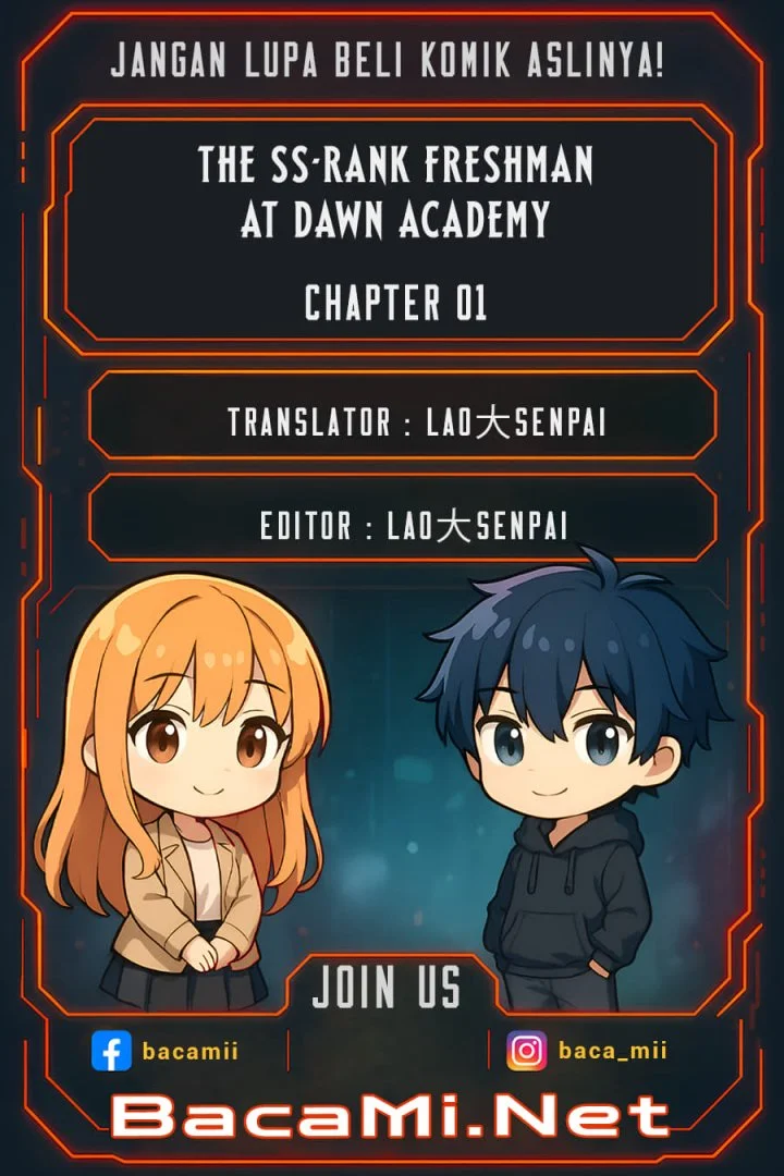 Komik The SS-Rank Freshman at Dawn Academy Chapter 1 gambar 1