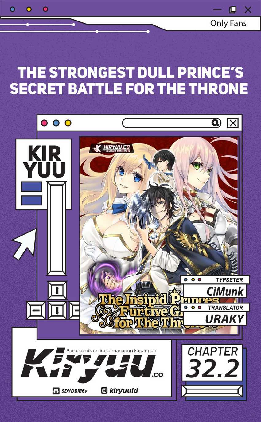 Baca Komik The Strongest Dull Prince’s Secret Battle for the Throne Chapter 32.2 Gambar 1