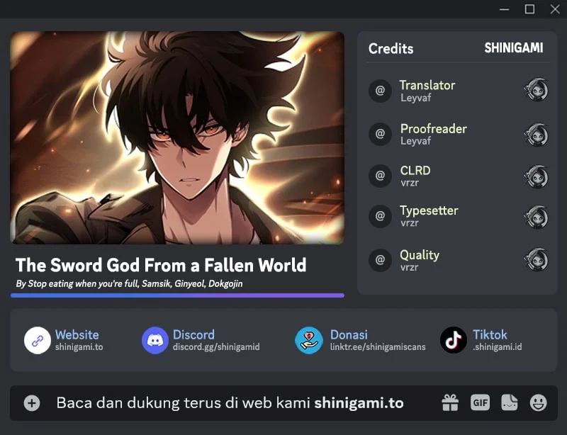 Komik The Sword God From A Fallen World Chapter 45 gambar nomor 1
